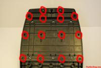 underneath of the pedals